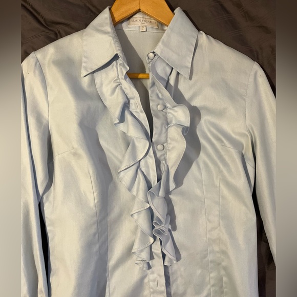 Alain Figaret ruffle blouse sz 6 - Picture 3 of 6